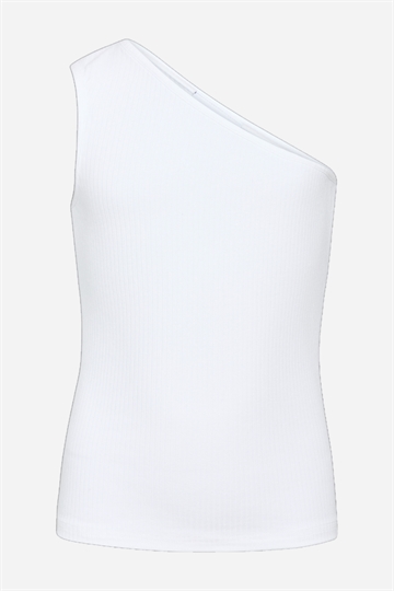 GRUNT Gundhil Rib Top - Vit